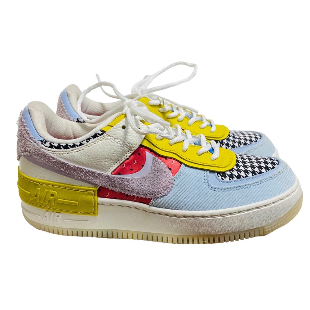 Nike Women Air Force 1 Shadow DM8076-100 Patchwork Sneakers - Picture 16 of 16